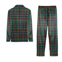 ScotsTee Shop Scottish Hunter Old Ancient Crest Tartan Pajama Satin Velvet Flannel Pajama Set