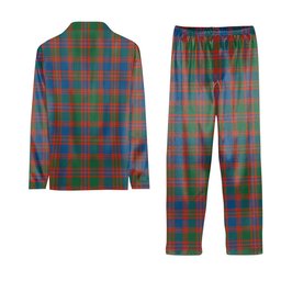 ScotsTee Shop Scottish MacIntyre Ancient Crest Tartan Pajama Satin Velvet Flannel Pajama Set