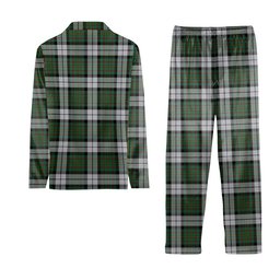 ScotsTee Shop Scottish MacLaren Dress Crest Tartan Pajama Satin Velvet Flannel Pajama Set