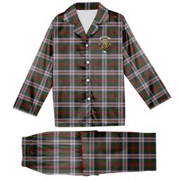 ScotsTee Shop Scottish MacKintosh Dress Scott Adie Crest Tartan Pajama Satin Velvet Flannel Pajama Set