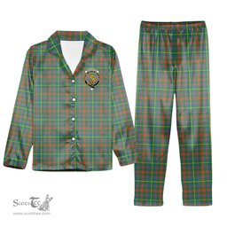 ScotsTee Shop Scottish MacKintosh Hunting Ancient Crest Tartan Pajama Satin Velvet Flannel Pajama Set