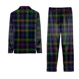 ScotsTee Shop Scottish MacKenzie Morgan Crest Tartan Pajama Satin Velvet Flannel Pajama Set