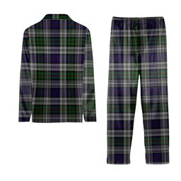ScotsTee Shop Scottish MacKinlay Dress Crest Tartan Pajama Satin Velvet Flannel Pajama Set