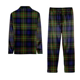 ScotsTee Shop Scottish MacLaren Modern Crest Tartan Pajama Satin Velvet Flannel Pajama Set