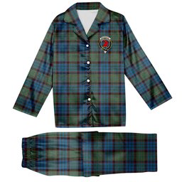 ScotsTee Shop Scottish MacNeacail Hunting Crest Tartan Pajama Satin Velvet Flannel Pajama Set
