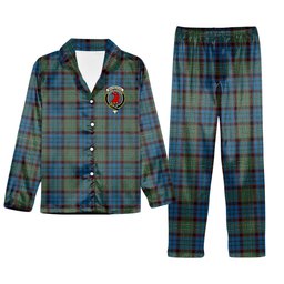 ScotsTee Shop Scottish MacNeacail Hunting Crest Tartan Pajama Satin Velvet Flannel Pajama Set