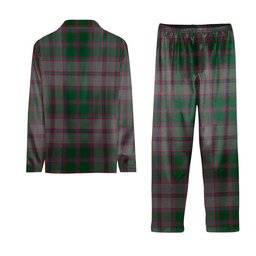 ScotsTee Shop Scottish MacPherson Gathering 1996 Crest Tartan Pajama Satin Velvet Flannel Pajama Set