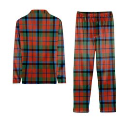 ScotsTee Shop Scottish MacNaughton Ancient Crest Tartan Pajama Satin Velvet Flannel Pajama Set