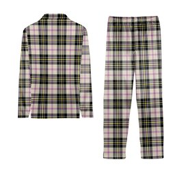 ScotsTee Shop Scottish MacPherson Dress Ancient Crest Tartan Pajama Satin Velvet Flannel Pajama Set