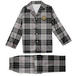 ScotsTee Shop Scottish MacPherson Dress Crest Tartan Pajama Satin Velvet Flannel Pajama Set