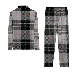 ScotsTee Shop Scottish MacPherson Dress Crest Tartan Pajama Satin Velvet Flannel Pajama Set