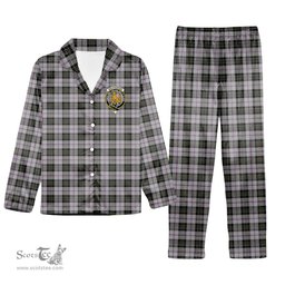 ScotsTee Shop Scottish MacPherson Dress 1951 Crest Tartan Pajama Satin Velvet Flannel Pajama Set