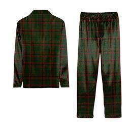 ScotsTee Shop Scottish Macnaughton Hunting Crest Tartan Pajama Satin Velvet Flannel Pajama Set
