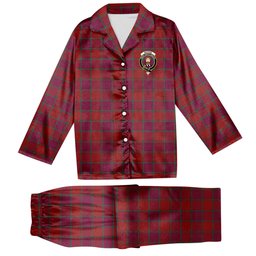 ScotsTee Shop Scottish MacNab Old Crest Tartan Pajama Satin Velvet Flannel Pajama Set