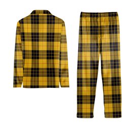 ScotsTee Shop Scottish MacLeod of Lewis Ancient SC Crest Tartan Pajama Satin Velvet Flannel Pajama Set