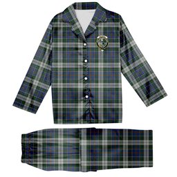 ScotsTee Shop Scottish McInnes Dress Crest Tartan Pajama Satin Velvet Flannel Pajama Set