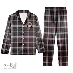 ScotsTee Shop Scottish McDonald Dress Crest Tartan Pajama Satin Velvet Flannel Pajama Set