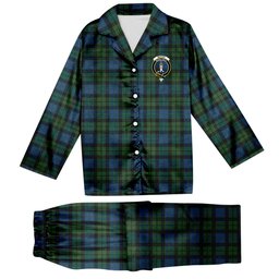 ScotsTee Shop Scottish McCoy Crest Tartan Pajama Satin Velvet Flannel Pajama Set