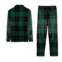 ScotsTee Shop Scottish McArthur-Fox Hunting Modern Crest Tartan Pajama Satin Velvet Flannel Pajama Set
