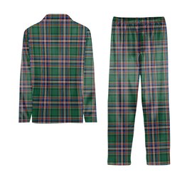 ScotsTee Shop Scottish McFarlane Hunting Ancient Crest Tartan Pajama Satin Velvet Flannel Pajama Set