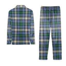ScotsTee Shop Scottish McDowall Ancient Crest Tartan Pajama Satin Velvet Flannel Pajama Set
