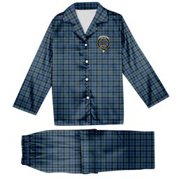 ScotsTee Shop Scottish McCorquodale Crest Tartan Pajama Satin Velvet Flannel Pajama Set
