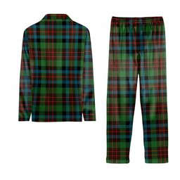 ScotsTee Shop Scottish McDuff Hunting Ancient Crest Tartan Pajama Satin Velvet Flannel Pajama Set