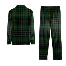 ScotsTee Shop Scottish McAuley Hunting Crest Tartan Pajama Satin Velvet Flannel Pajama Set