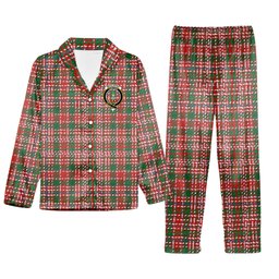 ScotsTee Shop Scottish McAlister Ancient Crest Tartan Pajama Satin Velvet Flannel Pajama Set