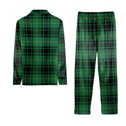 ScotsTee Shop Scottish McArthur Ancient Crest Tartan Pajama Satin Velvet Flannel Pajama Set