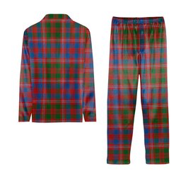 ScotsTee Shop Scottish McColl Hunting Ancient Crest Tartan Pajama Satin Velvet Flannel Pajama Set