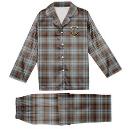 ScotsTee Shop Scottish McBean Dress Crest Tartan Pajama Satin Velvet Flannel Pajama Set