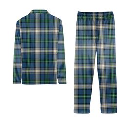 ScotsTee Shop Scottish McDowall Modern Crest Tartan Pajama Satin Velvet Flannel Pajama Set