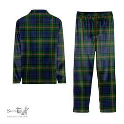 ScotsTee Shop Scottish Maitland Chief Crest Tartan Pajama Satin Velvet Flannel Pajama Set