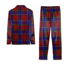 ScotsTee Shop Scottish Mair Crest Tartan Pajama Satin Velvet Flannel Pajama Set