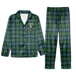 ScotsTee Shop Scottish McCallum Ancient Crest Tartan Pajama Satin Velvet Flannel Pajama Set