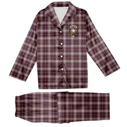 ScotsTee Shop Scottish McFarlane Dress Crest Tartan Pajama Satin Velvet Flannel Pajama Set