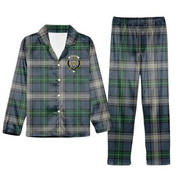 ScotsTee Shop Scottish McDowall Crest Tartan Pajama Satin Velvet Flannel Pajama Set