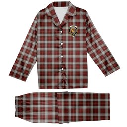ScotsTee Shop Scottish McFie Dress Crest Tartan Pajama Satin Velvet Flannel Pajama Set