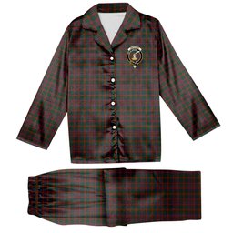 ScotsTee Shop Scottish Matheson Hunting STS incomplete sett Crest Tartan Pajama Satin Velvet Flannel Pajama Set