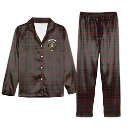 ScotsTee Shop Scottish Matheson Hunting STS incomplete sett Crest Tartan Pajama Satin Velvet Flannel Pajama Set