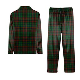 ScotsTee Shop Scottish Matheson Hunting Highland Society of London Crest Tartan Pajama Satin Velvet Flannel Pajama Set