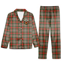 ScotsTee Shop Scottish McGill Ancient Crest Tartan Pajama Satin Velvet Flannel Pajama Set