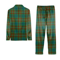 ScotsTee Shop Scottish McConnell Ancient Crest Tartan Pajama Satin Velvet Flannel Pajama Set