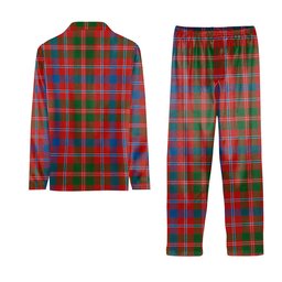 ScotsTee Shop Scottish McDonald of Glenaladale Ancient Crest Tartan Pajama Satin Velvet Flannel Pajama Set