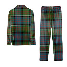 ScotsTee Shop Scottish McDonald of Clan Ranald Ancient Crest Tartan Pajama Satin Velvet Flannel Pajama Set