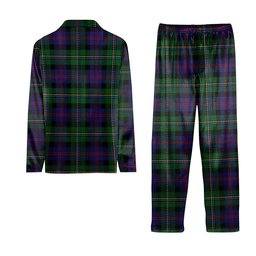 ScotsTee Shop Scottish McCallum Crest Tartan Pajama Satin Velvet Flannel Pajama Set