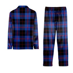 ScotsTee Shop Scottish Maule Modem Crest Tartan Pajama Satin Velvet Flannel Pajama Set