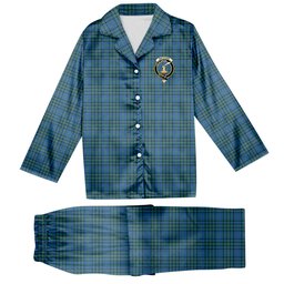 ScotsTee Shop Scottish Matheson Hunting Ancient Crest Tartan Pajama Satin Velvet Flannel Pajama Set