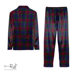 ScotsTee Shop Scottish Mar Dress - TD Crest Tartan Pajama Satin Velvet Flannel Pajama Set